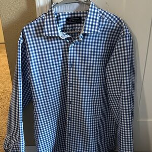 Hammer Made Blue and White Checkered Shirt